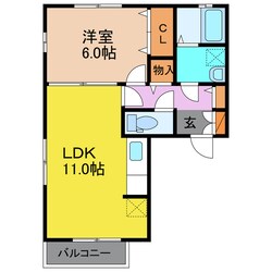 メルベーユ尾崎の物件間取画像